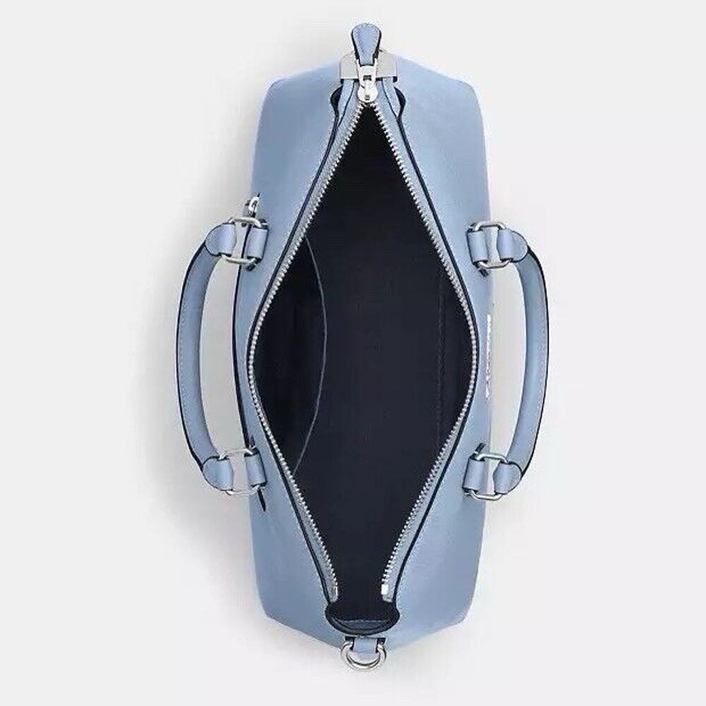 NWT Coach Bundle Georgia Satchel Bag CR156 Leather Bluebell & Cq722 Silk Scarf - Picture 12 of 12